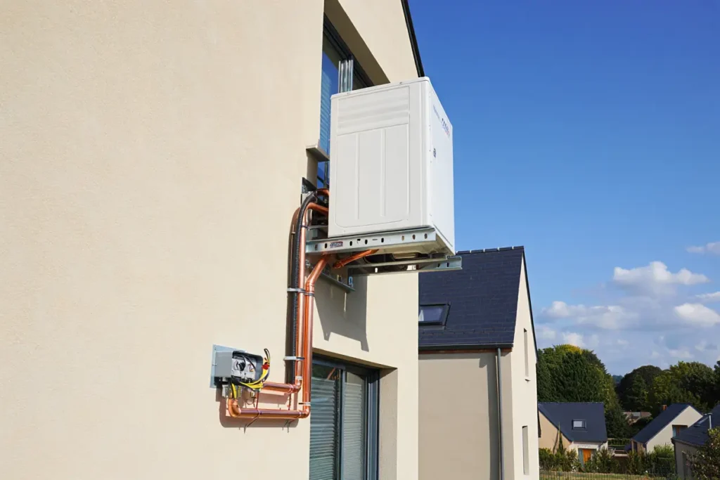 Pompe à chaleur air-eau installée