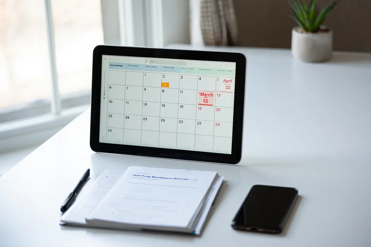 Calendrier entretien pompe à chaleur