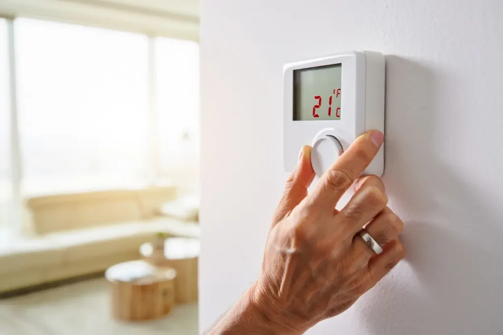 Thermostat indiquant température excessive