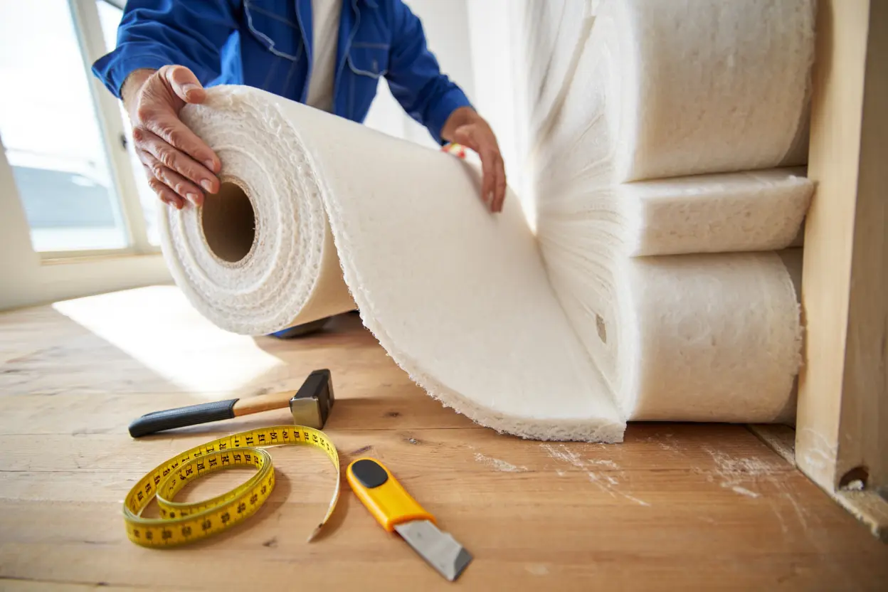 Installation d'isolation thermique murale