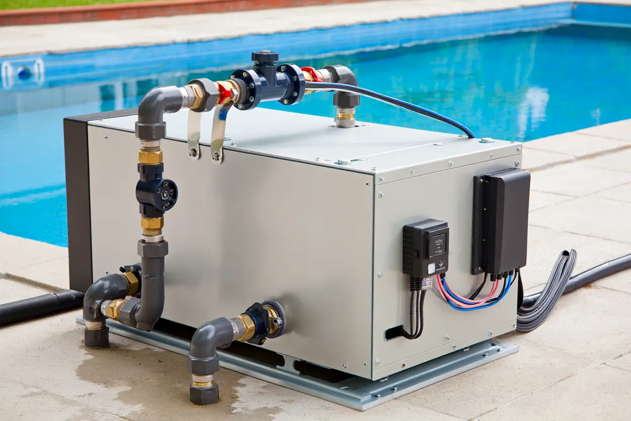 Installation hydraulique pompe à chaleur piscine