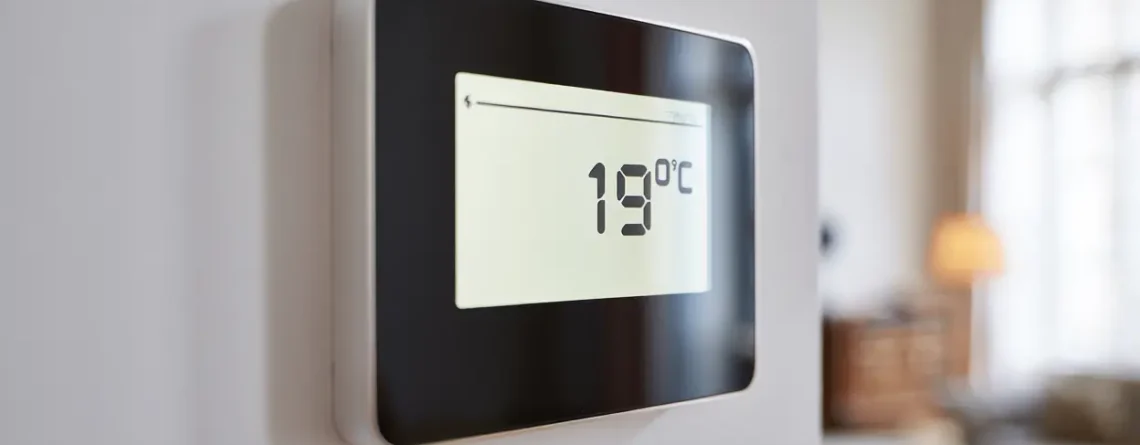 Thermostat réglé à 19°C