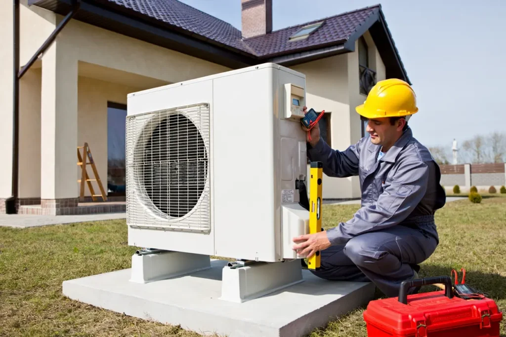 Installation unité extérieure pompe à chaleur