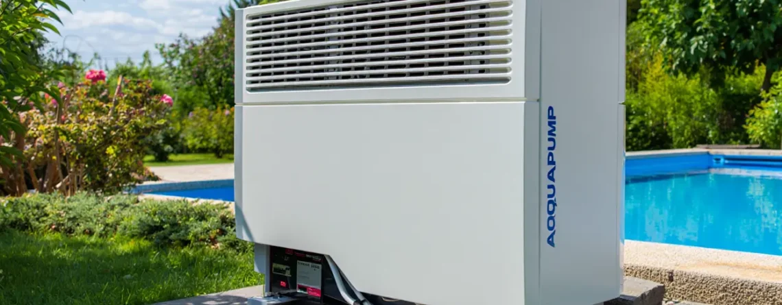 Pompe à chaleur piscine installée en extérieur