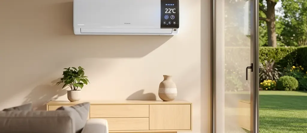 Climatiseur mural dans un salon