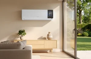 Climatiseur mural dans un salon