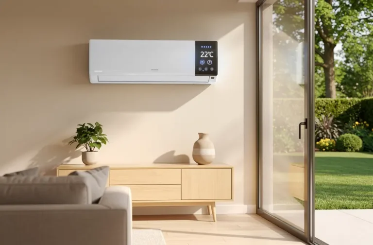 Climatiseur mural dans un salon