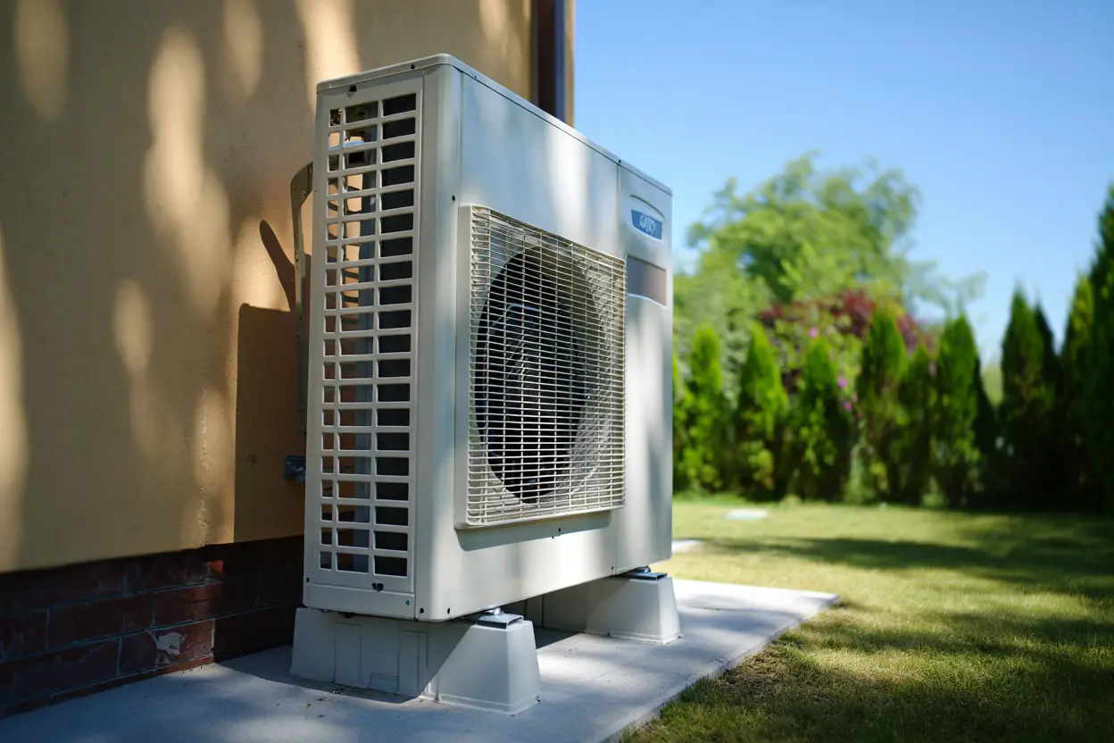 Pompe à chaleur en fonctionnement estival
