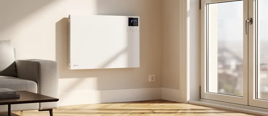 Radiateurs électriques modernes dans un salon