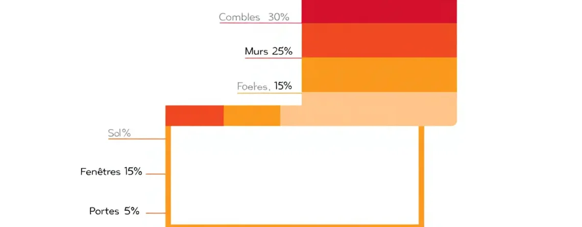 Zones de déperditions thermiques