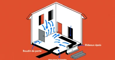 Schéma d'isolation gratuite d'une maison