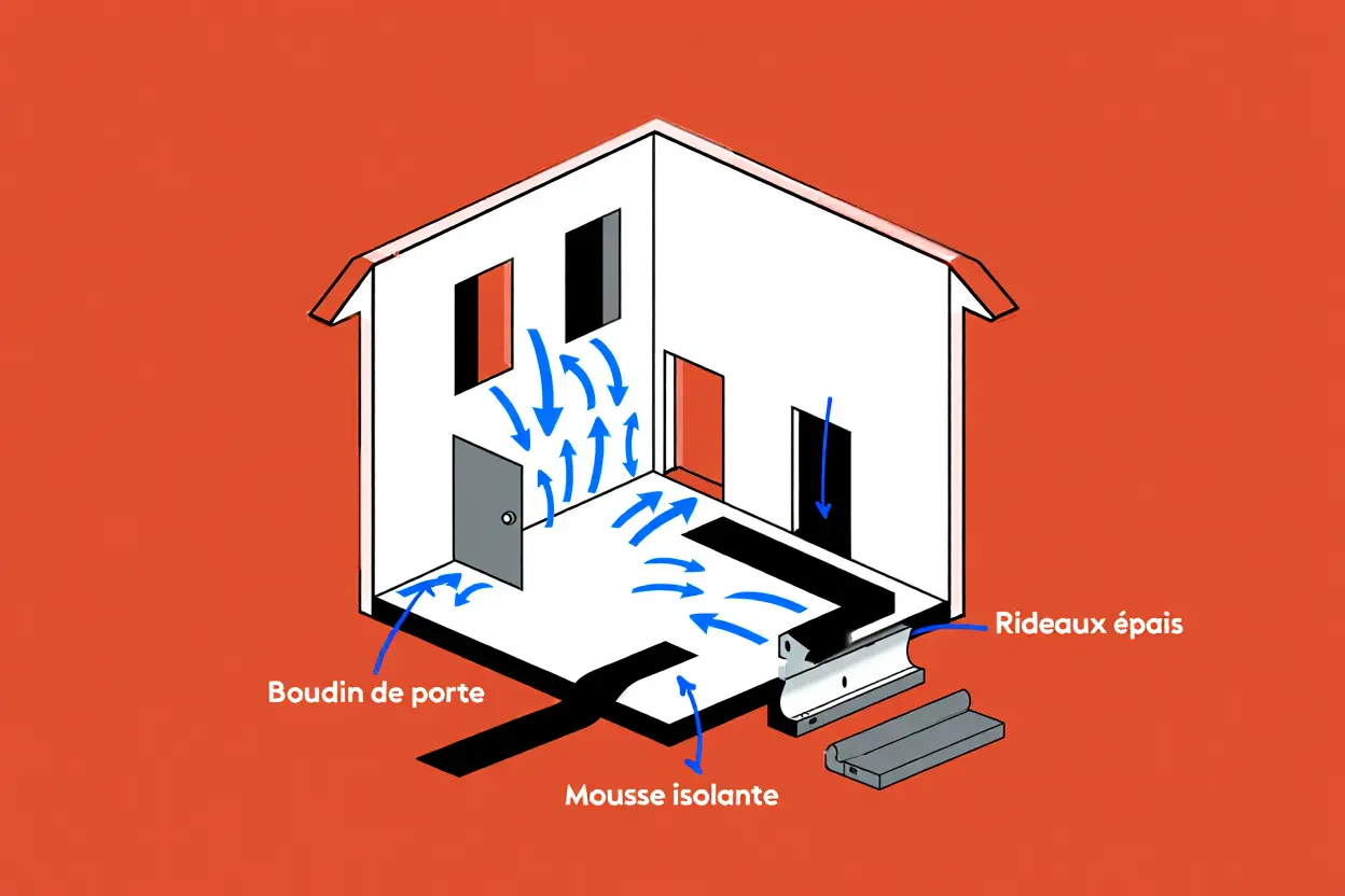 Schéma d'isolation gratuite d'une maison