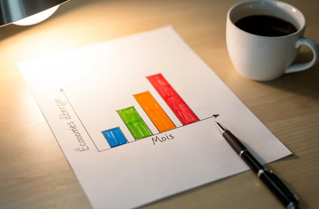 Graphique économies chauffage
