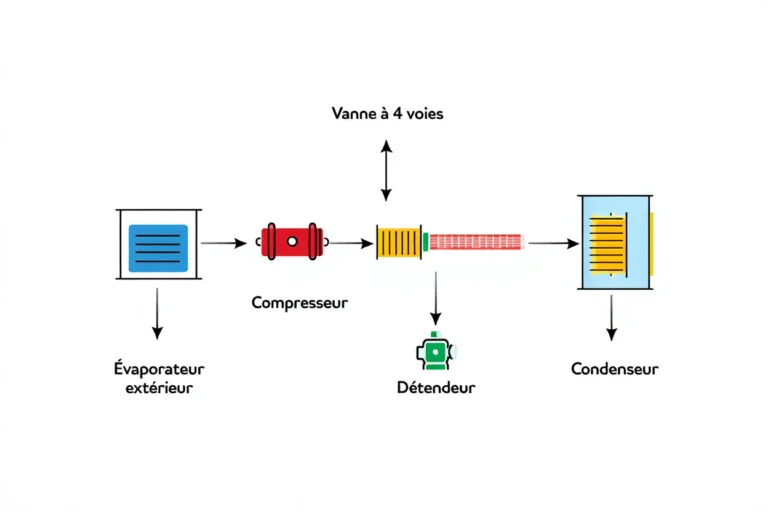 Cycle thermodynamique pompe à chaleur air-air