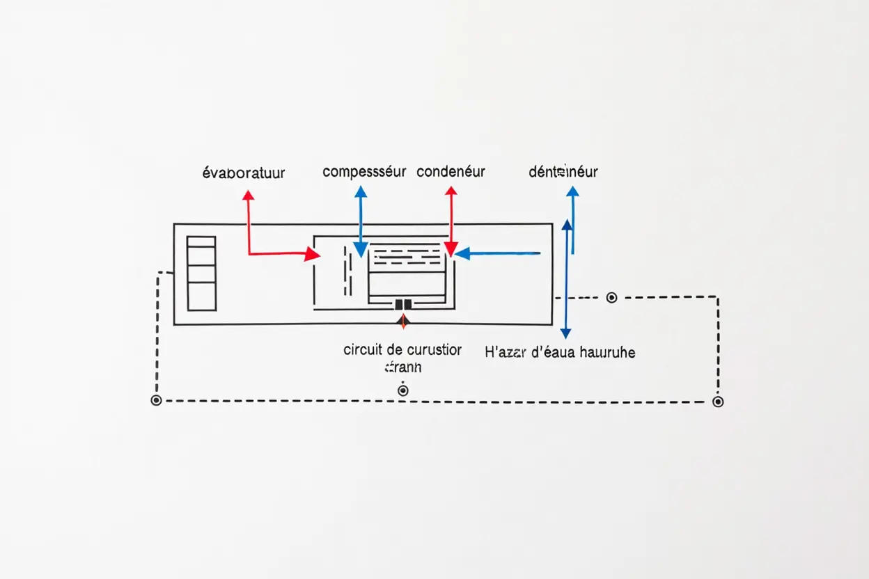 Circuit frigorifique de pompe à chaleur