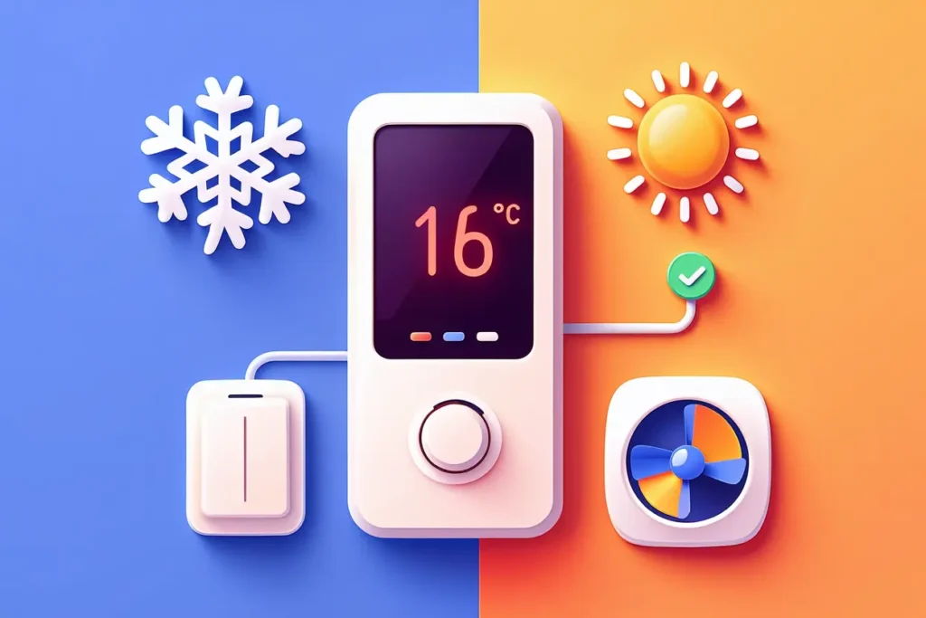 Thermostat avec modes de fonctionnement