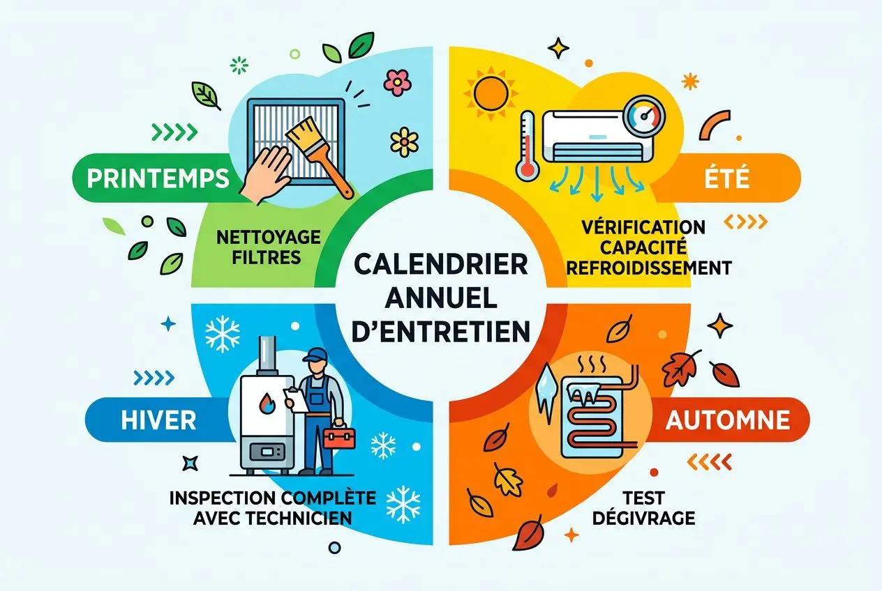 Calendrier entretien saisonnier
