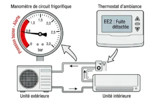 Diagnostic pression basse et codes erreur